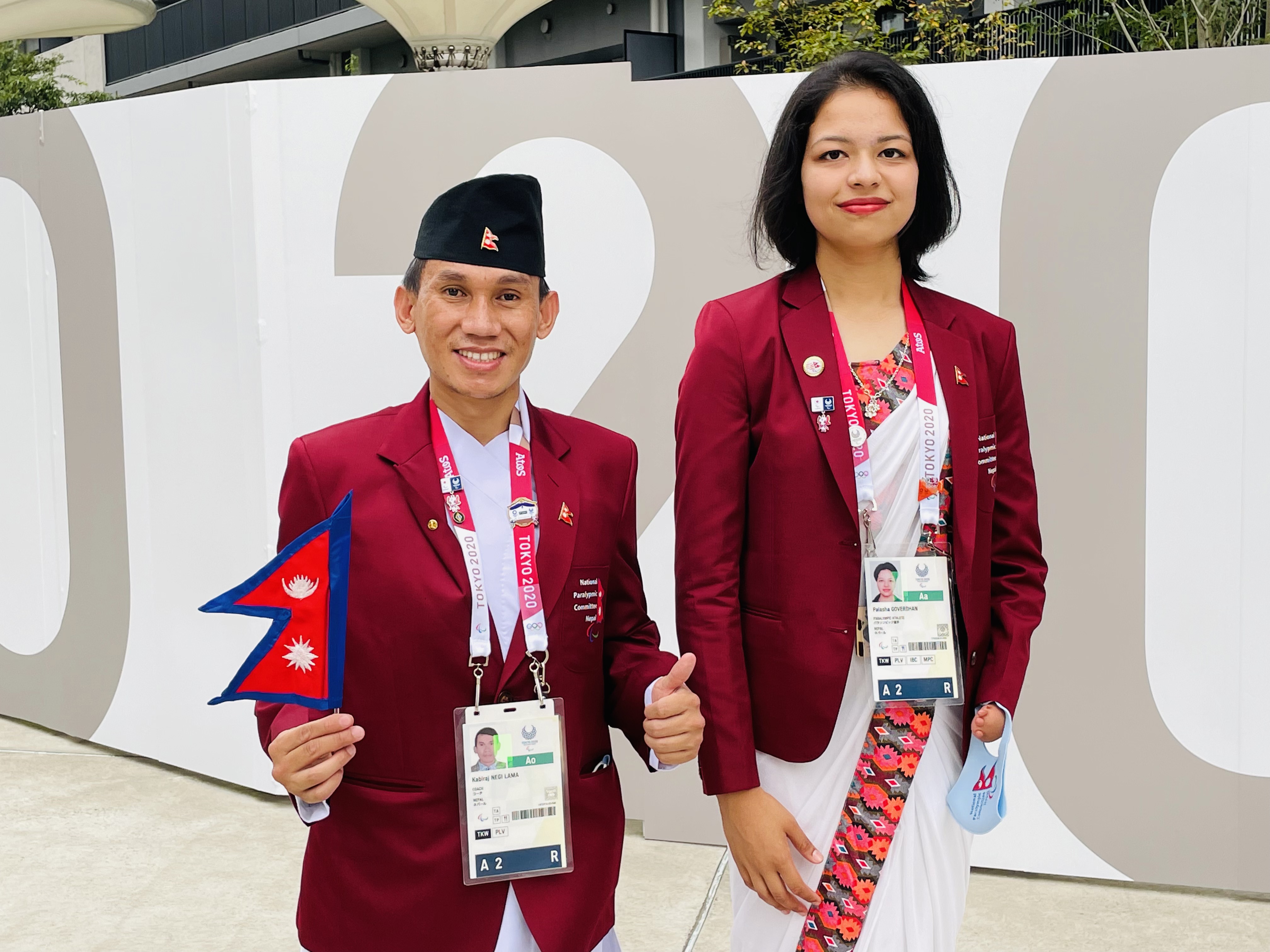 Kabiraj Negi Lama with Palesha Goverdhan in Paralympic Games1682820239.jpg